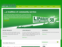 Tablet Screenshot of lipabank.com
